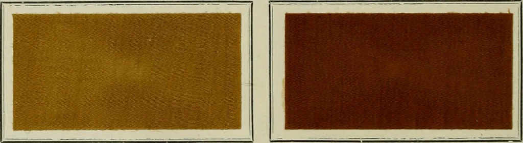 An illustration from Revue générale des mati`eres colorantes et des industries qui s'y rattachent, 1908, leaf 153