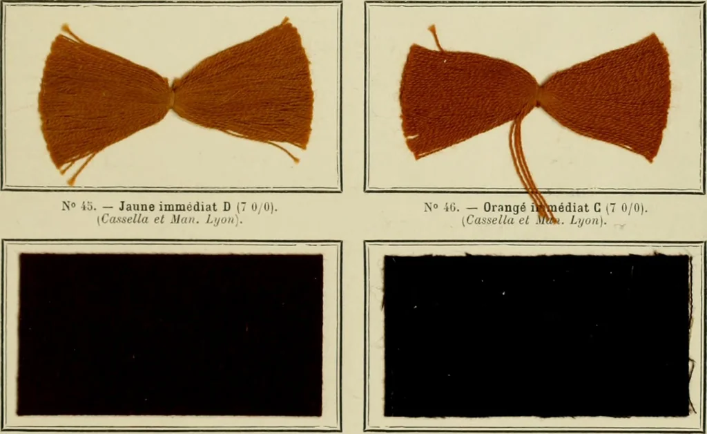 An illustration from Revue générale des mati`eres colorantes et des industries qui s'y rattachent, 1908, leaf 188