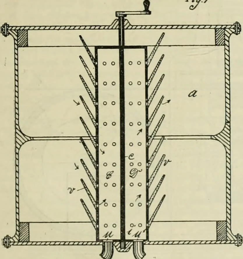 An illustration from Revue générale des mati`eres colorantes et des industries qui s'y rattachent, 1908, leaf 36