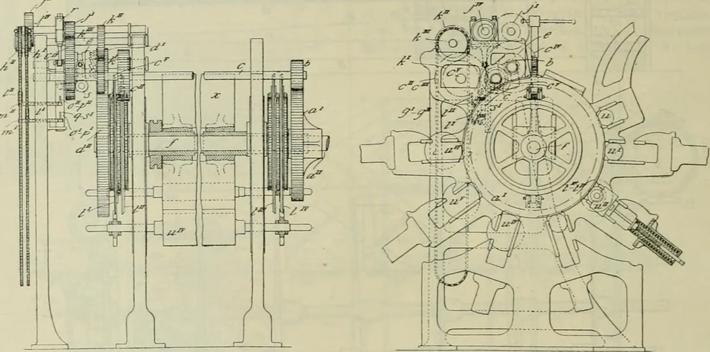 An illustration from Revue générale des mati`eres colorantes et des industries qui s'y rattachent, 1908, leaf 373