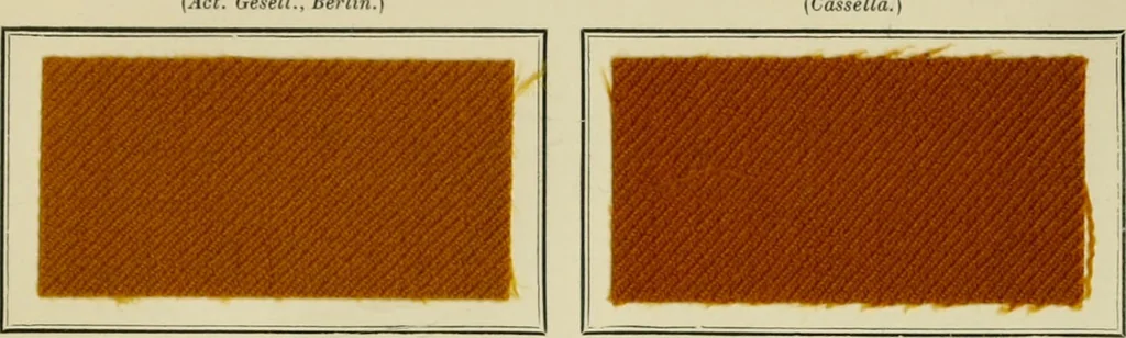 An illustration from Revue générale des mati`eres colorantes et des industries qui s'y rattachent, 1908, leaf 406
