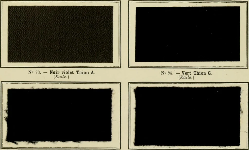 An illustration from Revue générale des mati`eres colorantes et des industries qui s'y rattachent, 1908, leaf 406
