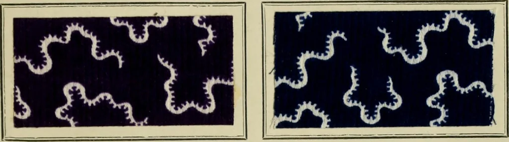 An illustration from Revue générale des mati`eres colorantes et des industries qui s'y rattachent, 1908, leaf 90