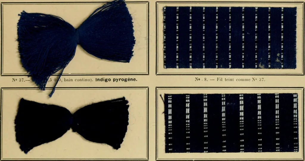 An illustration from Revue générale des mati`eres colorantes et des industries qui s'y rattachent, 1908, leaf 124