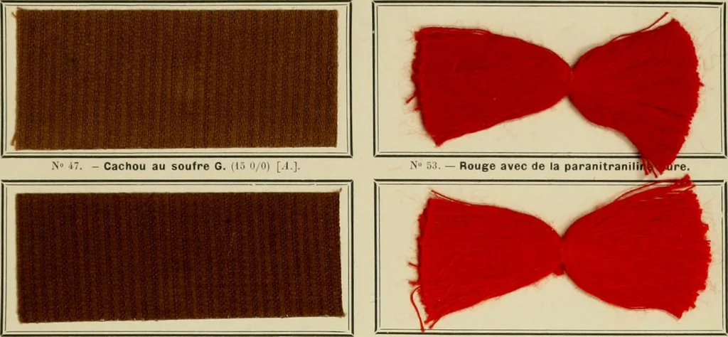 An illustration from Revue générale des mati`eres colorantes et des industries qui s'y rattachent, 1908, leaf 128