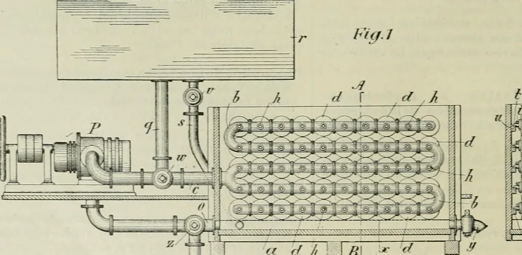 An illustration from Revue générale des mati`eres colorantes et des industries qui s'y rattachent, 1908, leaf 141