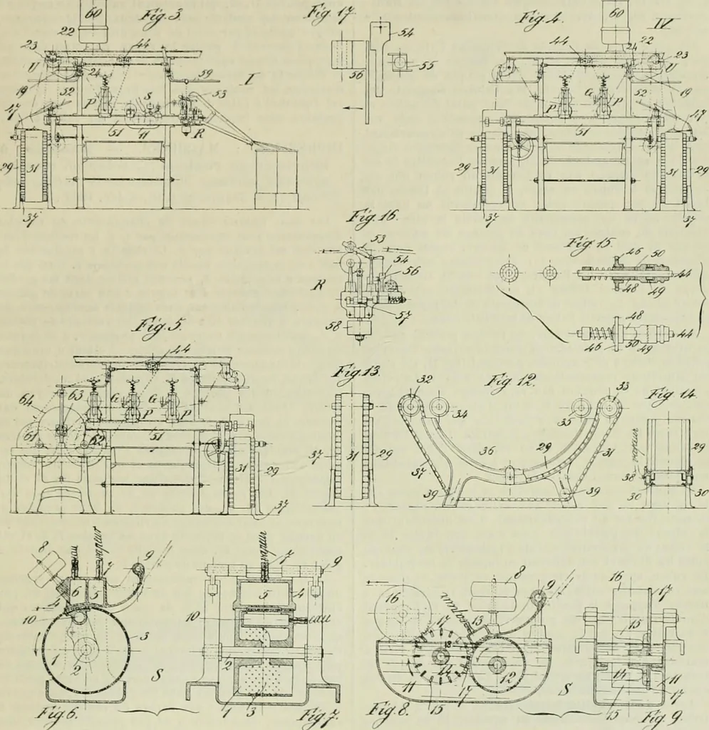 An illustration from Revue générale des mati`eres colorantes et des industries qui s'y rattachent, 1908, leaf 144