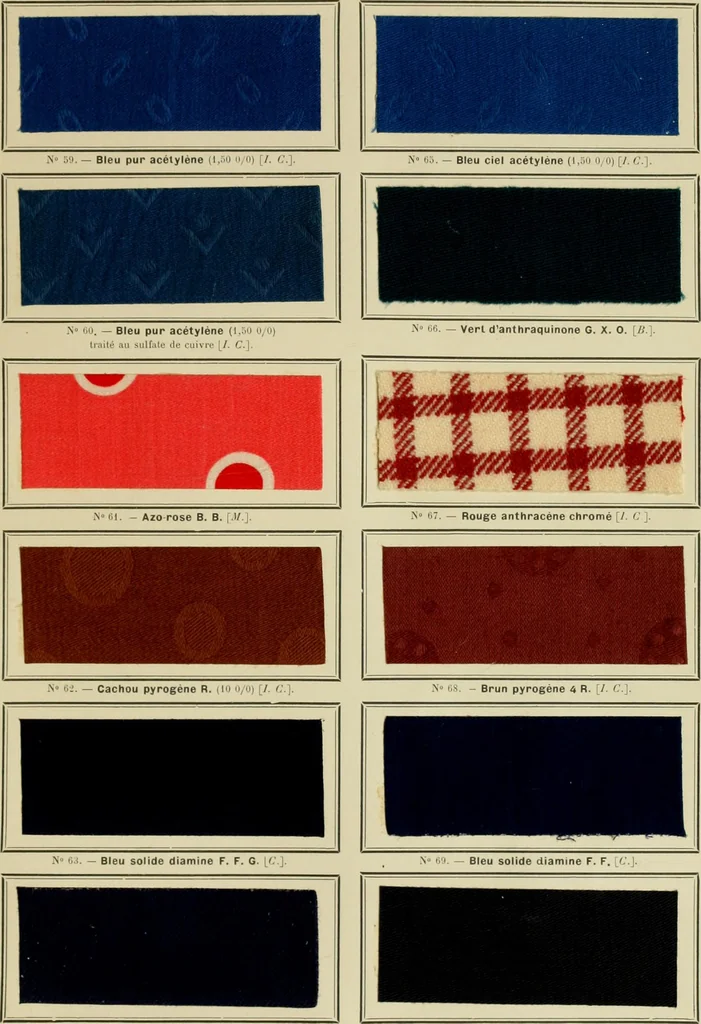 An illustration from Revue générale des mati`eres colorantes et des industries qui s'y rattachent, 1908, leaf 168