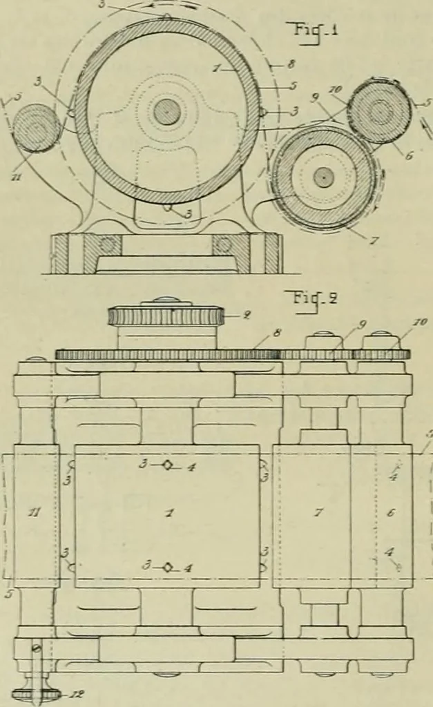 An illustration from Revue générale des mati`eres colorantes et des industries qui s'y rattachent, 1908, leaf 181