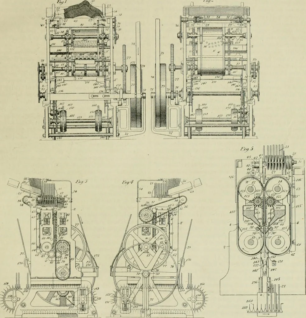 An illustration from Revue générale des mati`eres colorantes et des industries qui s'y rattachent, 1908, leaf 216