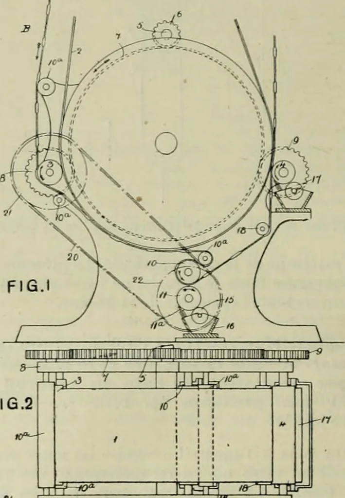 An illustration from Revue générale des mati`eres colorantes et des industries qui s'y rattachent, 1908, leaf 69