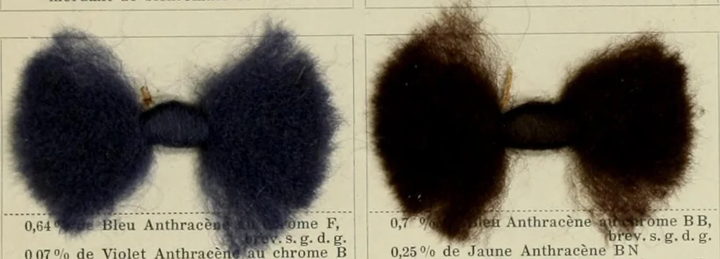 An illustration from Revue générale des mati`eres colorantes et des industries qui s'y rattachent, 1908, leaf 112