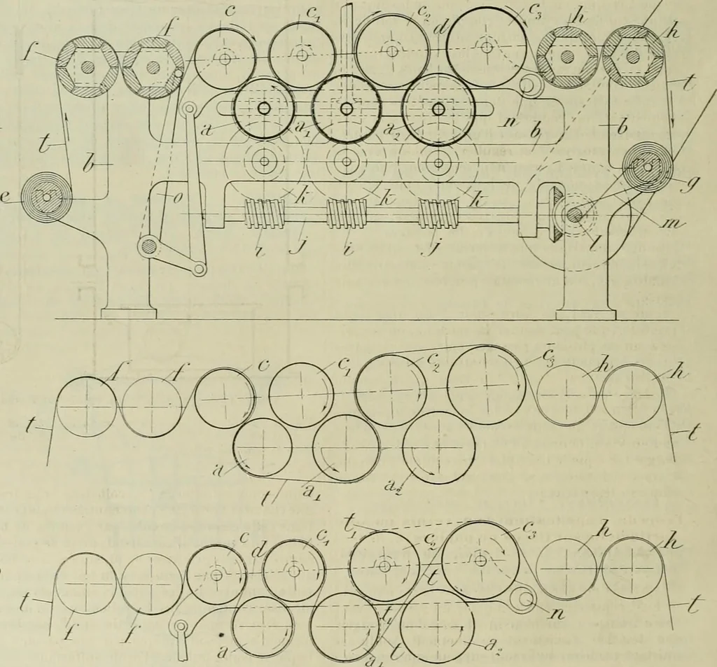 An illustration from Revue générale des mati`eres colorantes et des industries qui s'y rattachent, 1908, leaf 169