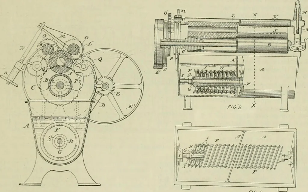 An illustration from Revue générale des mati`eres colorantes et des industries qui s'y rattachent, 1908, leaf 208