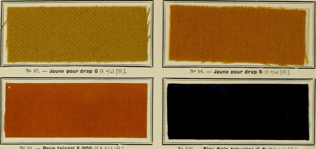 An illustration from Revue générale des mati`eres colorantes et des industries qui s'y rattachent, 1908, leaf 261