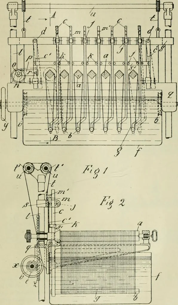 An illustration from Revue générale des mati`eres colorantes et des industries qui s'y rattachent, 1908, leaf 312