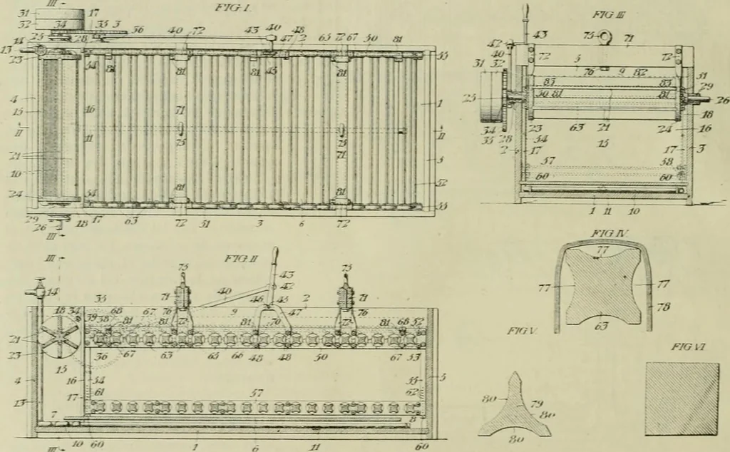 An illustration from Revue générale des mati`eres colorantes et des industries qui s'y rattachent, 1908, leaf 313