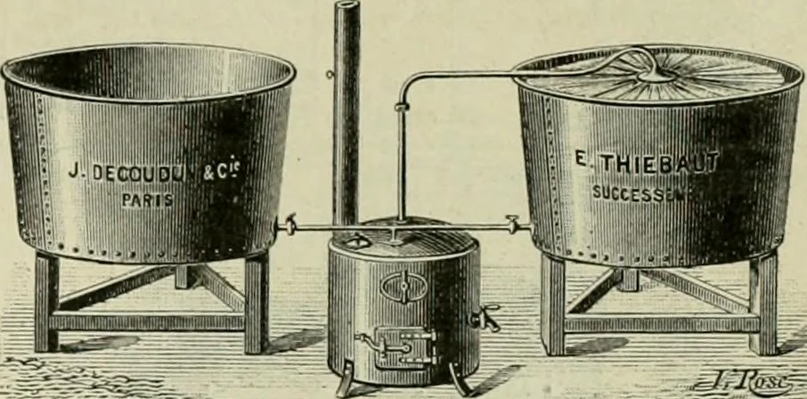An illustration from Revue générale des mati`eres colorantes et des industries qui s'y rattachent, 1908, leaf 326