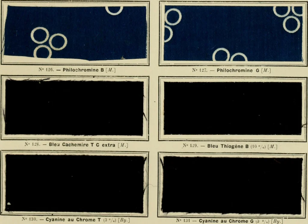 An illustration from Revue générale des mati`eres colorantes et des industries qui s'y rattachent, 1908, leaf 334