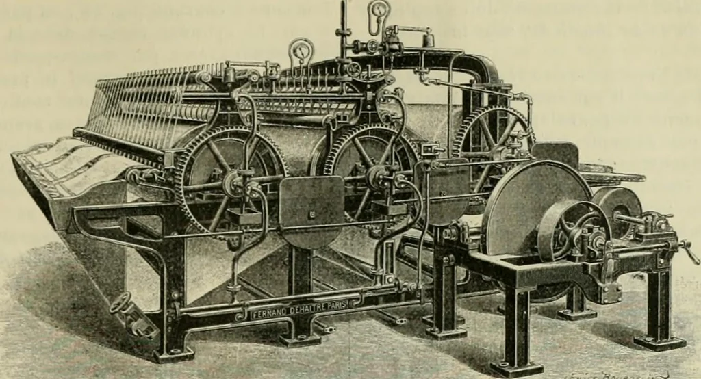 An illustration from Revue générale des mati`eres colorantes et des industries qui s'y rattachent, 1908, leaf 392