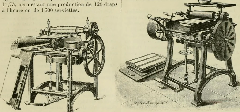 An illustration from Revue générale des mati`eres colorantes et des industries qui s'y rattachent, 1908, leaf 394