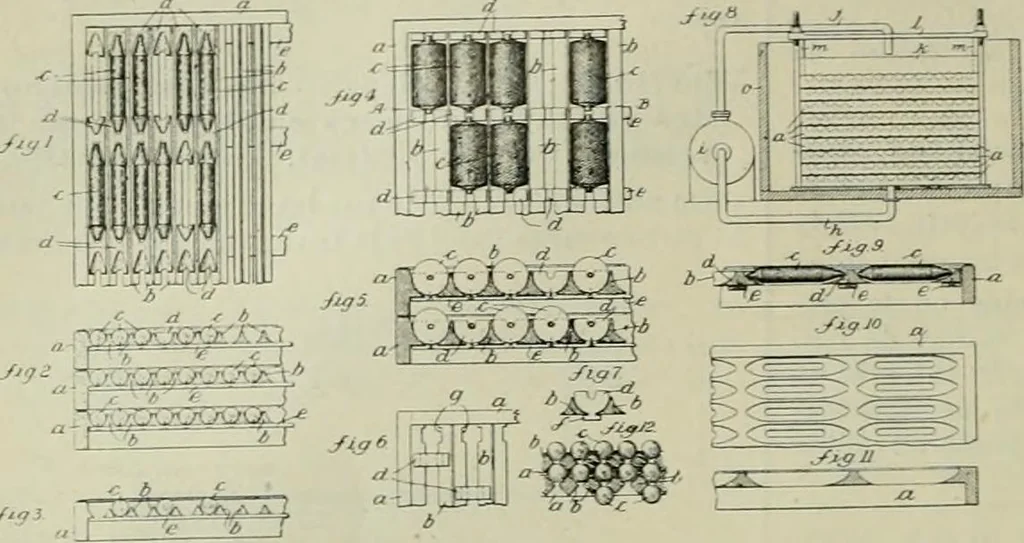 An illustration from Revue générale des mati`eres colorantes et des industries qui s'y rattachent, 1908, leaf 69