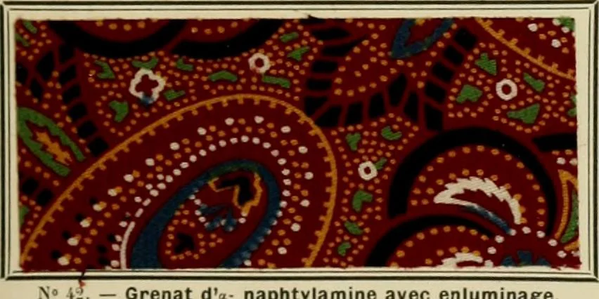 An illustration from Revue générale des mati`eres colorantes et des industries qui s'y rattachent, 1908, leaf 112