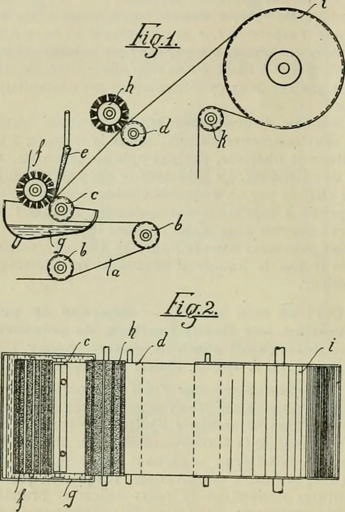 An illustration from Revue générale des mati`eres colorantes et des industries qui s'y rattachent, 1908, leaf 177