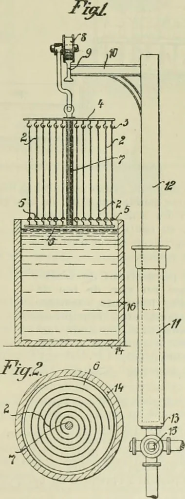 An illustration from Revue générale des mati`eres colorantes et des industries qui s'y rattachent, 1908, leaf 72