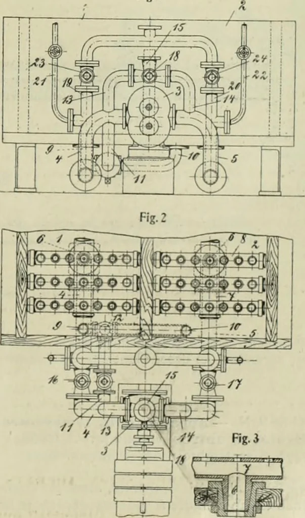 An illustration from Revue générale des mati`eres colorantes et des industries qui s'y rattachent, 1908, leaf 104