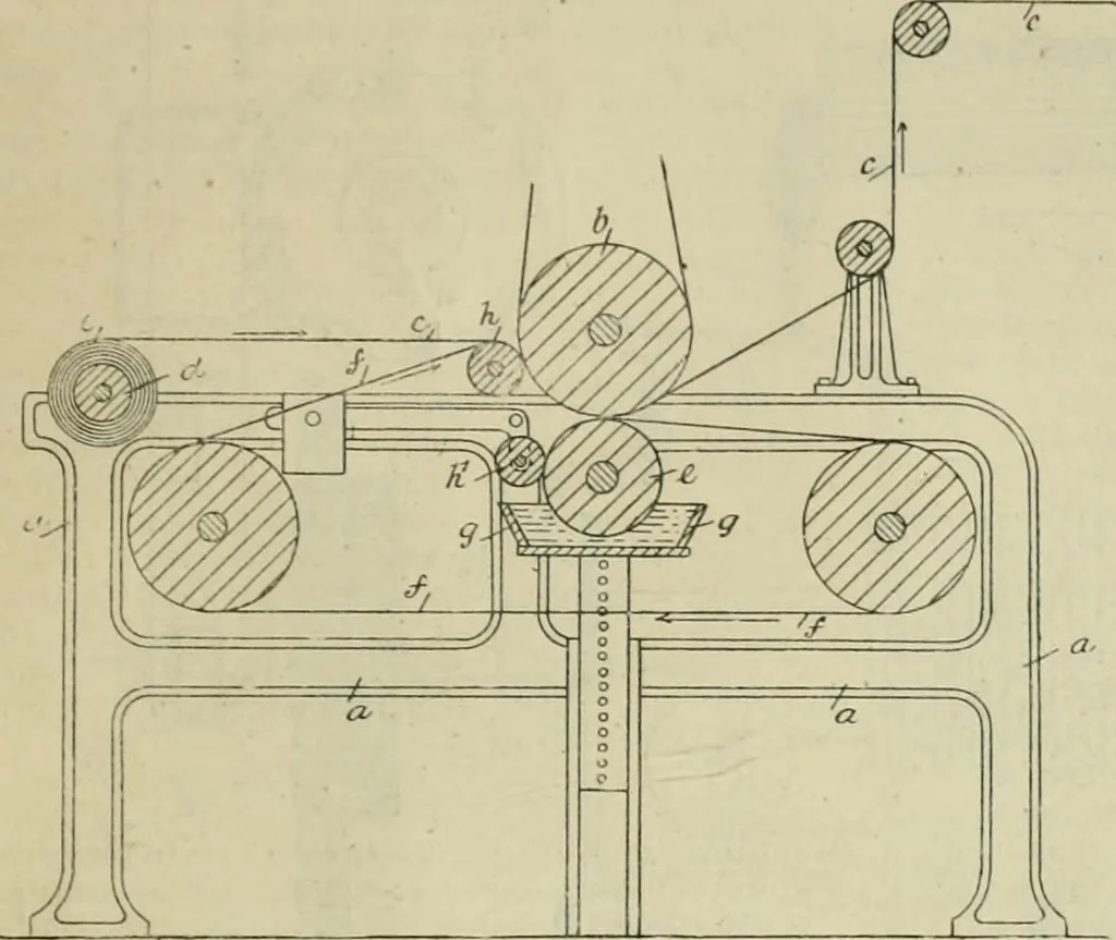 An illustration from Revue générale des mati`eres colorantes et des industries qui s'y rattachent, 1908, leaf 106