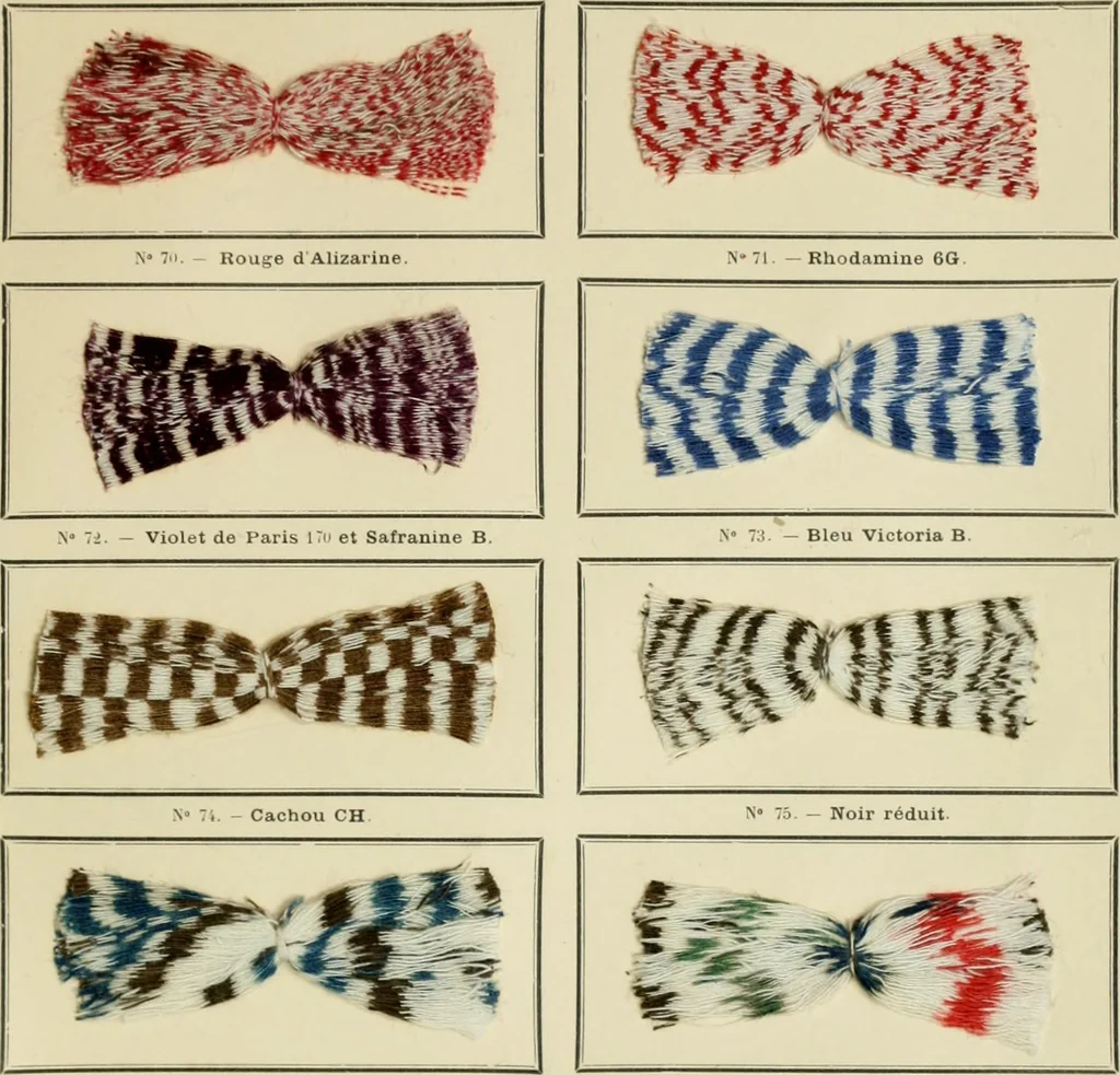 An illustration from Revue générale des mati`eres colorantes et des industries qui s'y rattachent, 1908, leaf 212