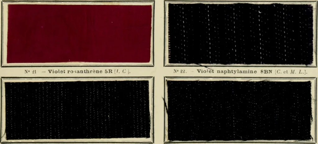 An illustration from Revue générale des mati`eres colorantes et des industries qui s'y rattachent, 1908, leaf 56