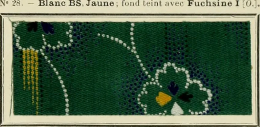 An illustration from Revue générale des mati`eres colorantes et des industries qui s'y rattachent, 1908, leaf 78