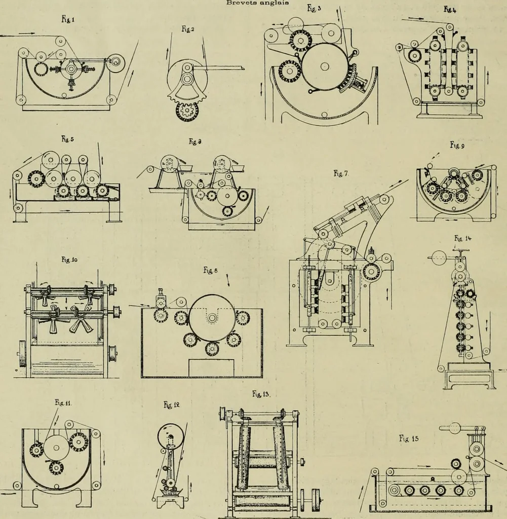 An illustration from Revue générale des matières colorantes et de leurs applications aux textiles, 1908, leaf 107
