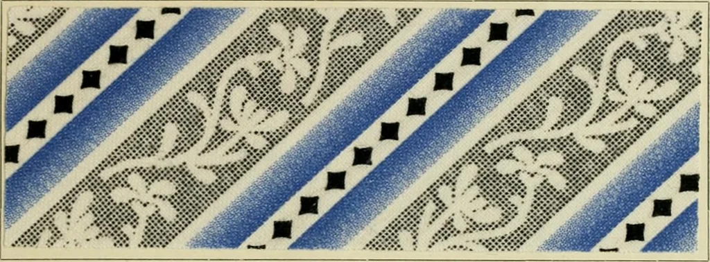 An illustration from Revue générale des matières colorantes et de leurs applications aux textiles, 1908, leaf 148