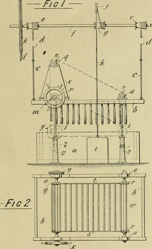 An illustration from Revue générale des matières colorantes et de leurs applications aux textiles, 1908, leaf 182