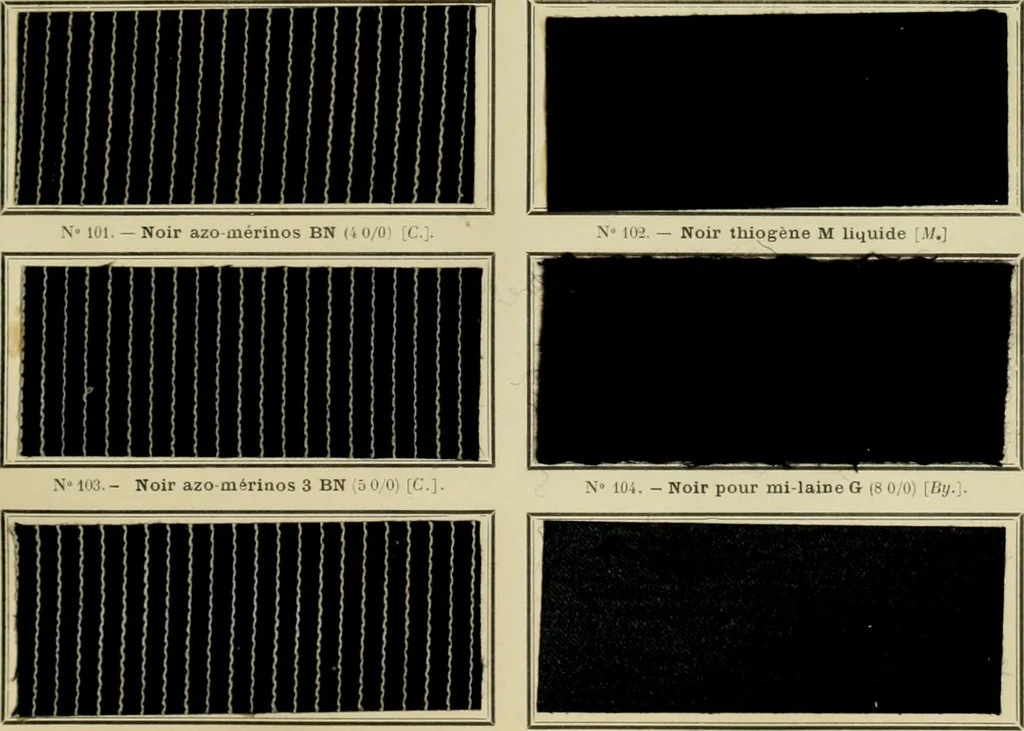 An illustration from Revue générale des matières colorantes et de leurs applications aux textiles, 1908, leaf 200