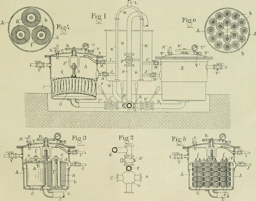 An illustration from Revue générale des matières colorantes et de leurs applications aux textiles, 1908, leaf 216