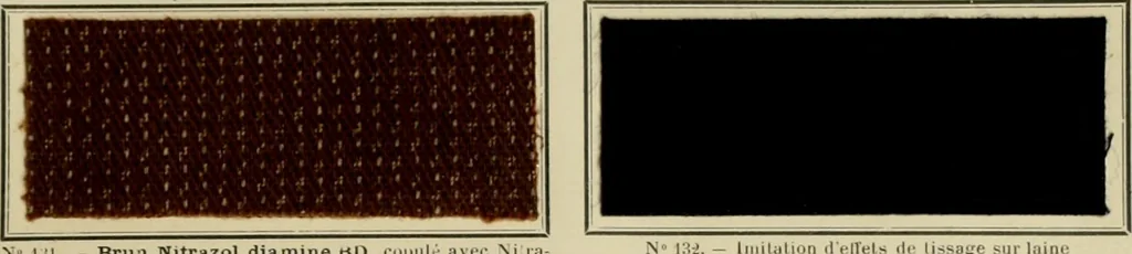 An illustration from Revue générale des matières colorantes et de leurs applications aux textiles, 1908, leaf 264