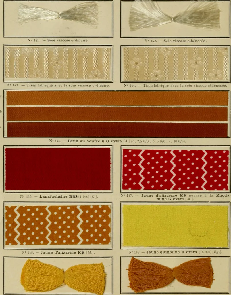 An illustration from Revue générale des matières colorantes et de leurs applications aux textiles, 1908, leaf 303