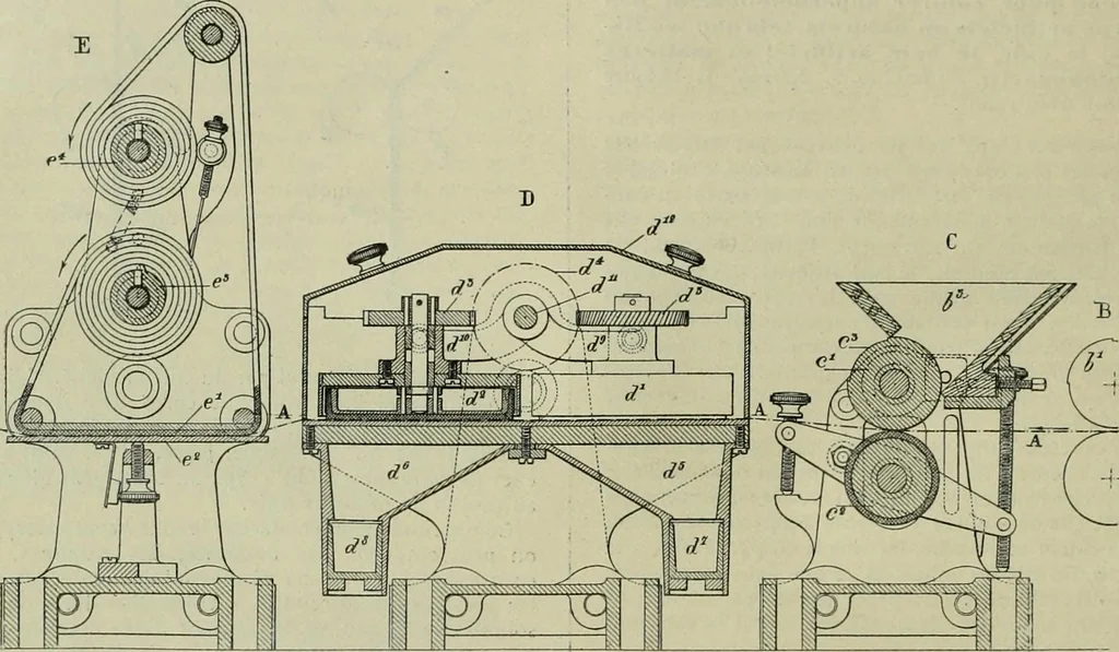 An illustration from Revue générale des matières colorantes et de leurs applications aux textiles, 1908, leaf 171