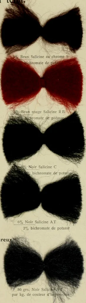 An illustration from Revue générale des matières colorantes et de leurs applications aux textiles, 1908, leaf 176