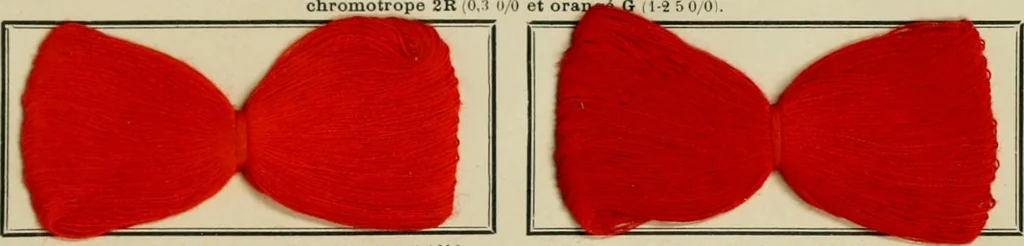 An illustration from Revue générale des matières colorantes et de leurs applications aux textiles, 1908, leaf 226
