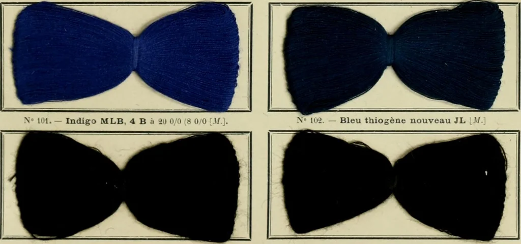 An illustration from Revue générale des matières colorantes et de leurs applications aux textiles, 1908, leaf 226