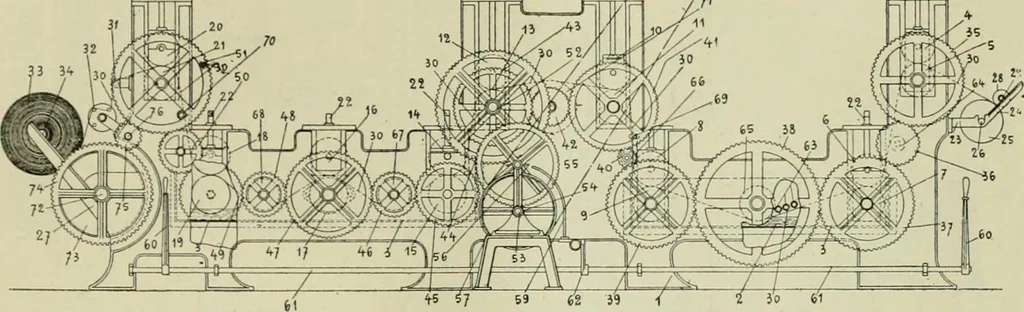 An illustration from Revue générale des matières colorantes et de leurs applications aux textiles, 1908, leaf 382