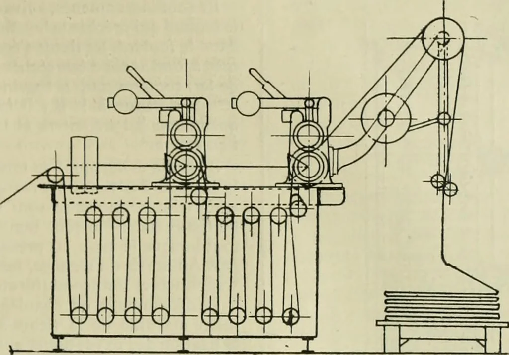 An illustration from Revue générale des matières colorantes et de leurs applications aux textiles, 1908, leaf 396