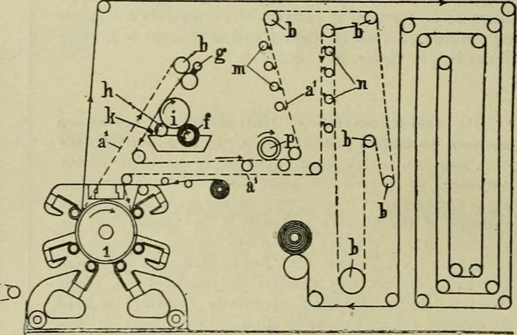 An illustration from Revue générale des matières colorantes et de leurs applications aux textiles, 1908, leaf 103