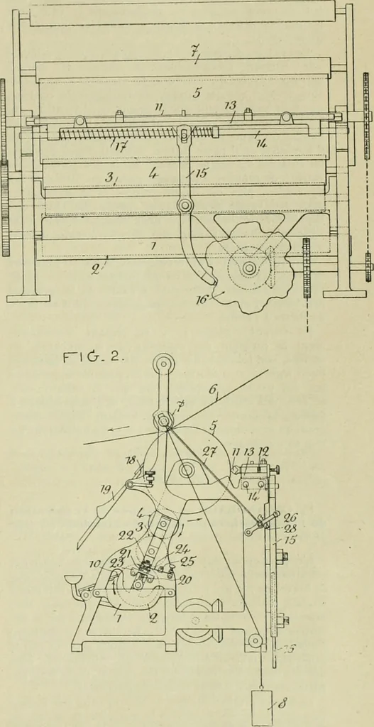 An illustration from Revue générale des matières colorantes et de leurs applications aux textiles, 1908, leaf 104