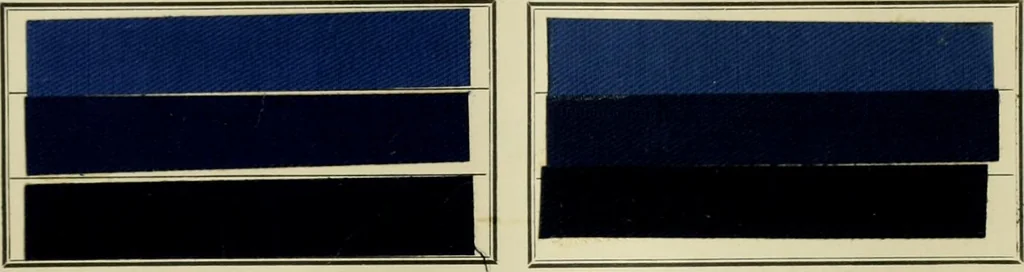 An illustration from Revue générale des matières colorantes et de leurs applications aux textiles, 1908, leaf 230